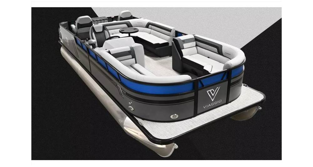 23' Viaggio Pontoon w/ 150hp 4 stroke Pontoon Rental Ottertail Lake